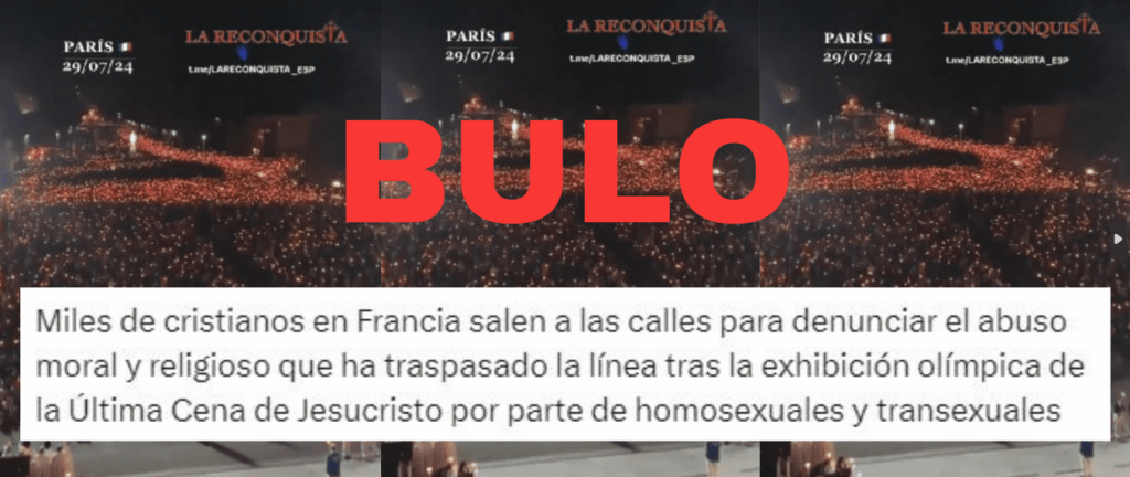 Desmienten video viral sobre supuesta “protesta” en Lourdes tras la inauguración de París 2024 Desmienten video viral sobre supuesta “protesta” en Lourdes tras la inauguración de París 2024