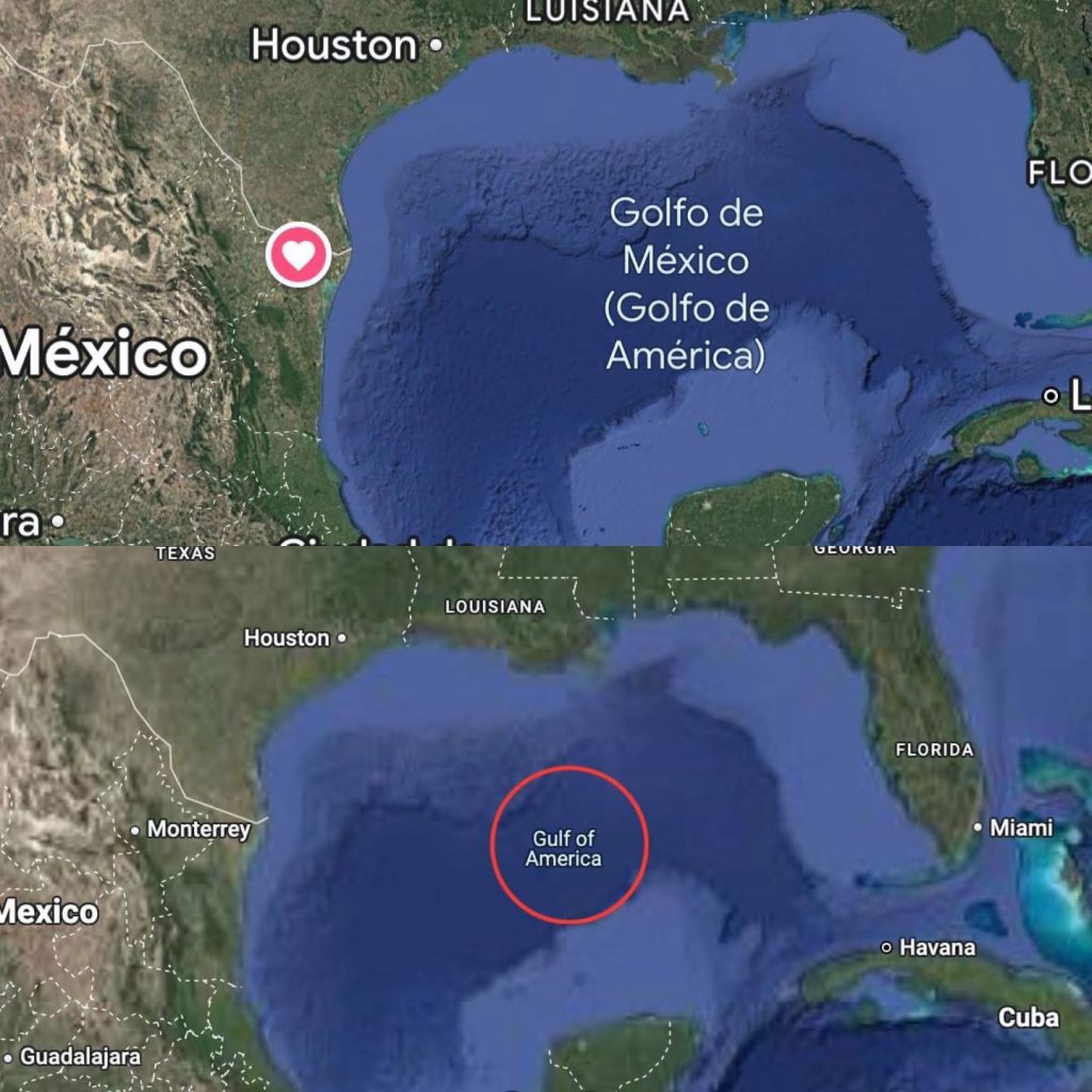 Google modifica denominación del Golfo de México en Estados Unidos Google modifica denominación del Golfo de México en Estados Unidos