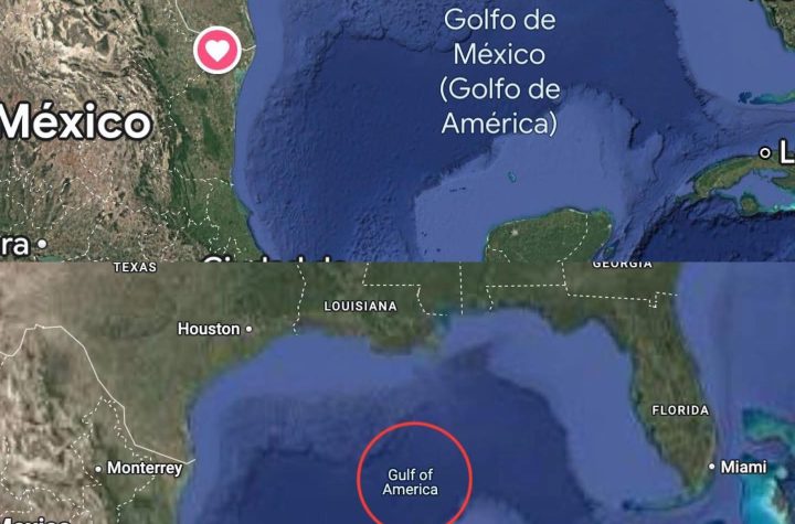 Google modifica denominación del Golfo de México en Estados Unidos