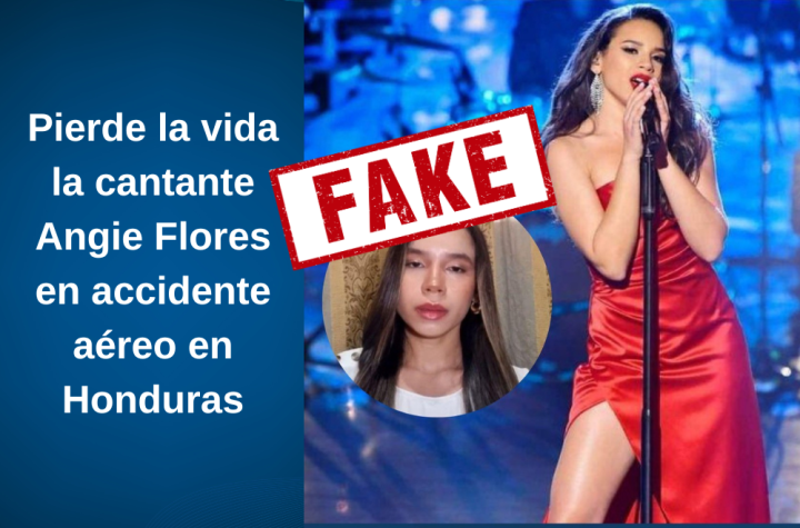 Desmienten rumores sobre la muerte de la cantante hondureña Angie Flores tras accidente aéreo en Roatán