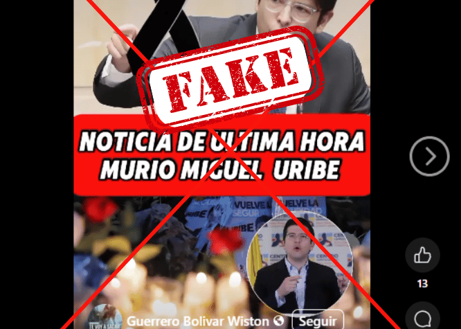 Desmienten rumores sobre la muerte del precandidato colombiano Miguel Uribe Turbay
